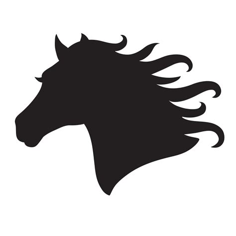 horse silhouette|free printable horse head silhouette.